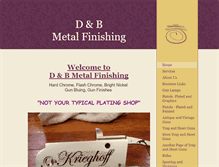 Tablet Screenshot of dandbmetalfinishing.com